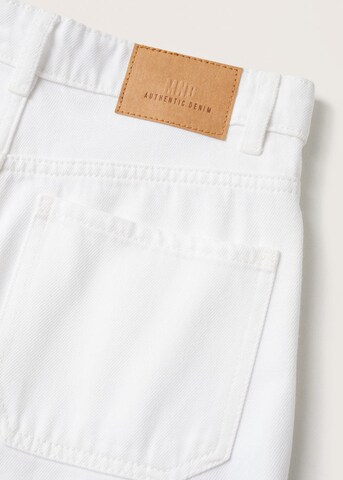 MANGO TEEN Wide Leg Jeans in Weiß