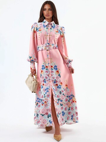 MSN Collection Maxi Kleid in Pink