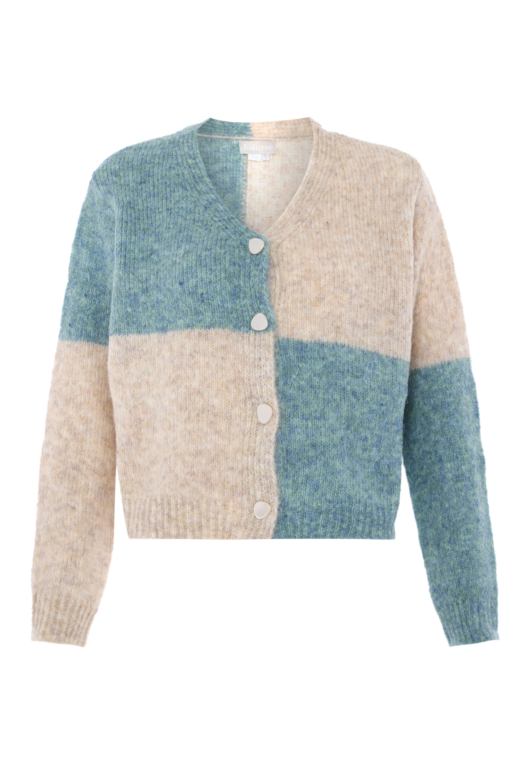 Jalene Strickjacke in Mischfarben: Vorderseite