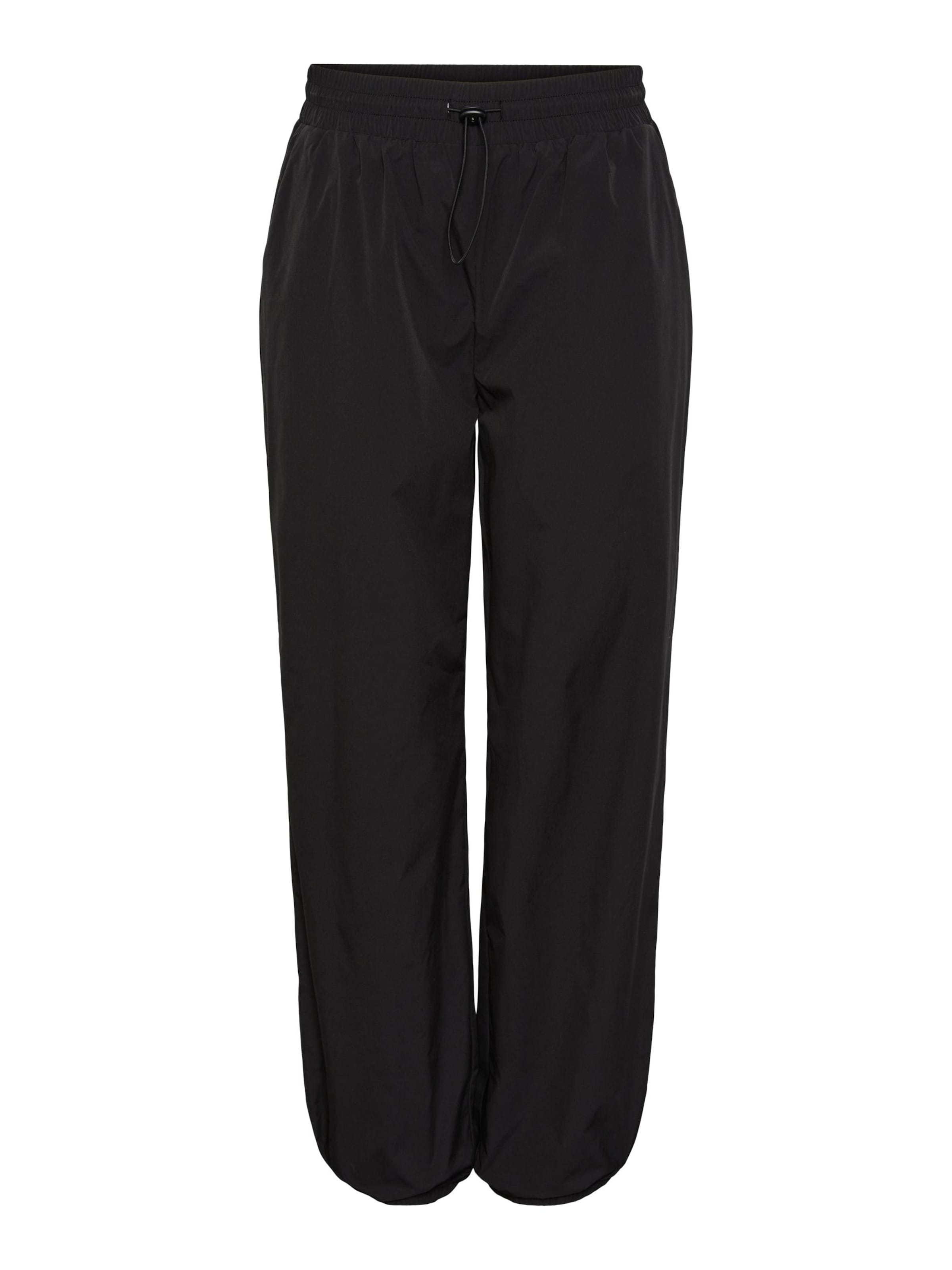 PIECES - Pantalón 'FRADINA' en negro: frente