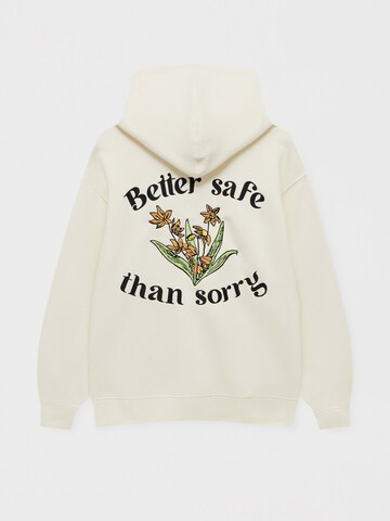 Pull&Bear Sweatshirt in Beige