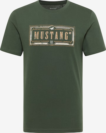 MUSTANG T-Shirt ' Austin ' in Grün: Vorderseite