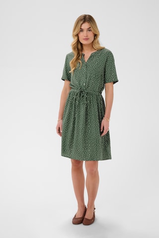 Cream Jurk 'CRTiah' in Groen