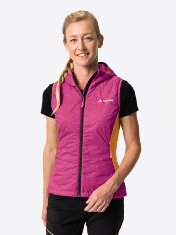 VAUDE Sports Vest 'Freney Hybrid' in Pink: front