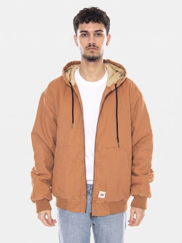 CAT Between-season jacket in Brown: front