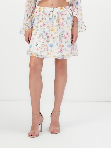 VERO MODA Пола 'VMSILLE' в бяло: отпред