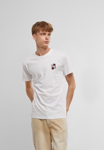 T-Shirt 'La Roses' Mister Tee en blanc