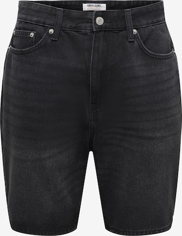 Jeans 'ONSFade' di Only & Sons in nero: frontale