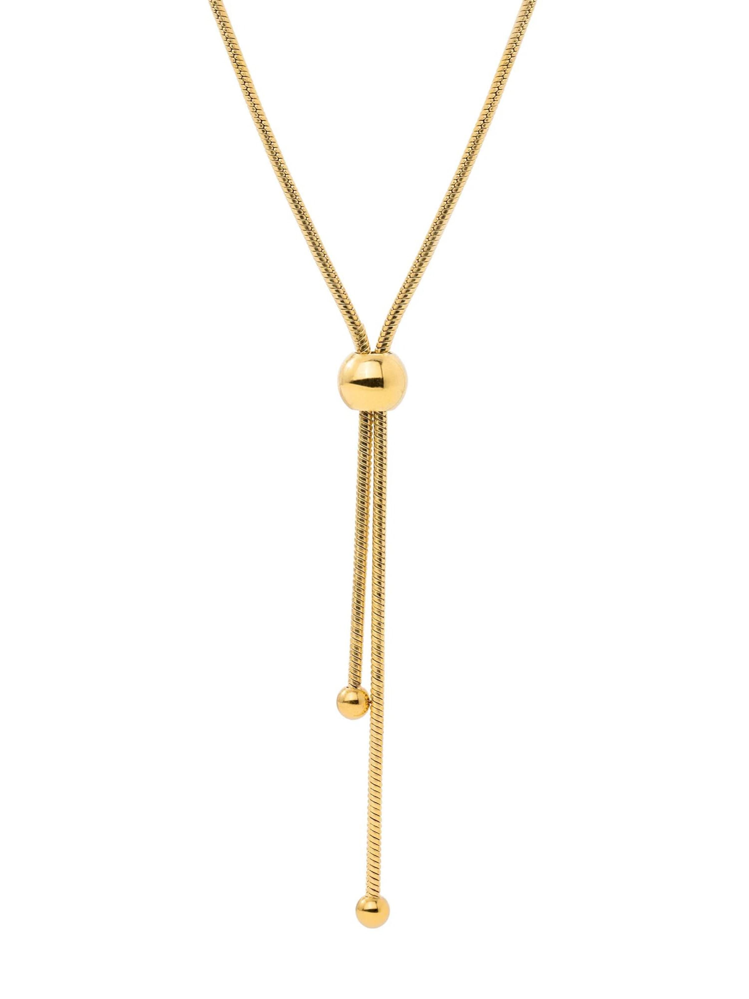 Luamaya Kette 'Simple Elegance Y-Necklace'‌‌‌‌‌‌‌‌‌‌ in Gold: Vorderseite