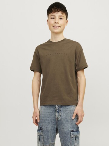 Maglietta 'JJEStar' di Jack & Jones Junior in marrone: frontale