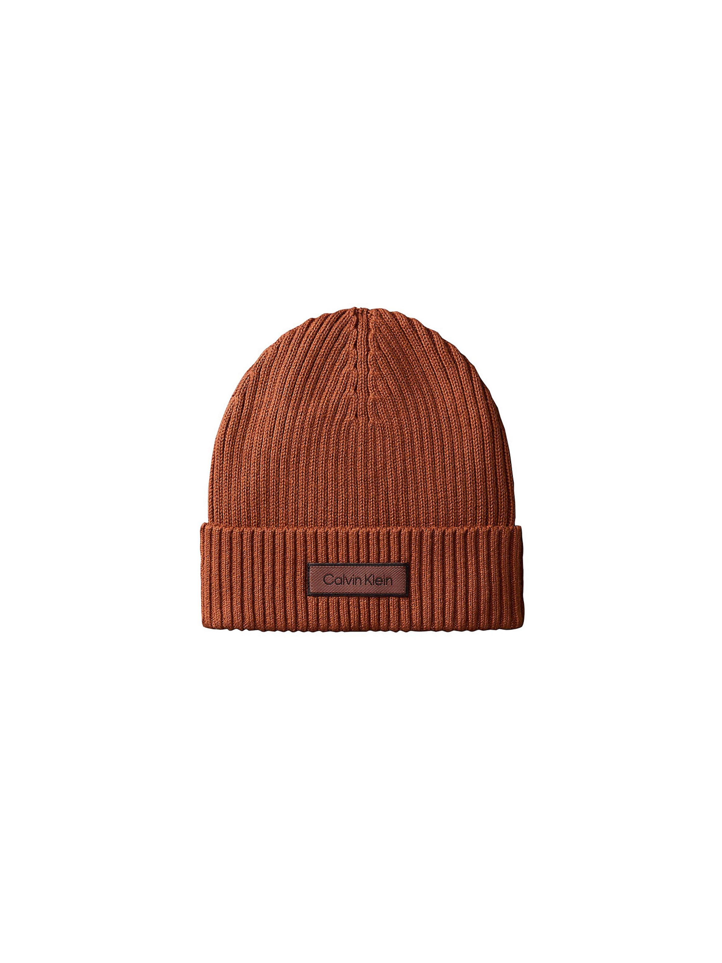 Bonnet Calvin Klein en marron : devant