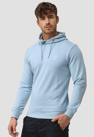 INDICODE JEANS Sweatshirt 'Simpson' in Blauw: voorkant