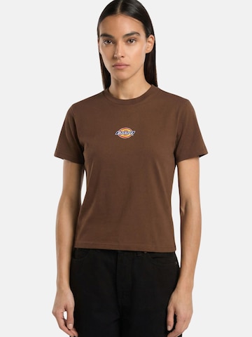 DICKIES Koszulka 'DICKIES MAPLE VALLEY REG TEE W T-SHIRT' w kolorze brązowy: przód