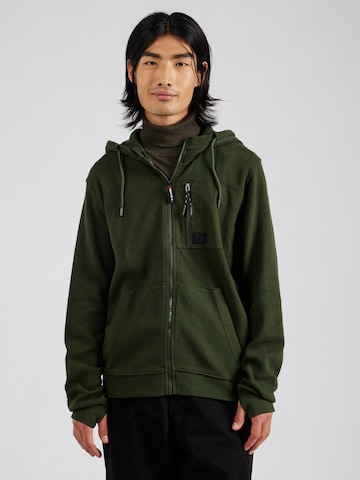 Veste de survêtement s.Oliver en vert : devant