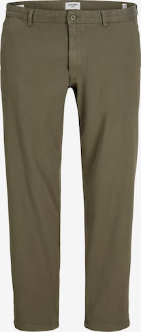 Jack & Jones Plus Свободный крой Брюки-чинос 'JPSTKANE' в Зеленый: спереди