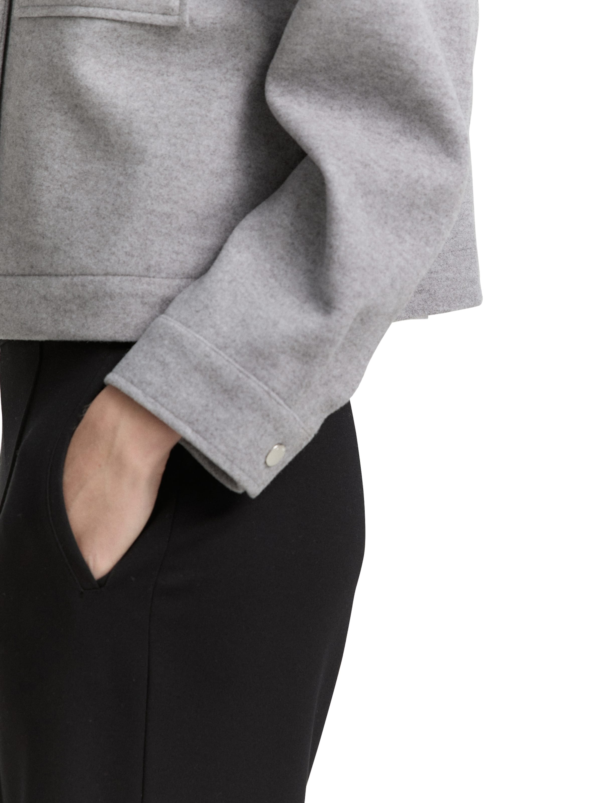 TOM TAILOR DENIM Kurtka przejściowa w kolorze szary