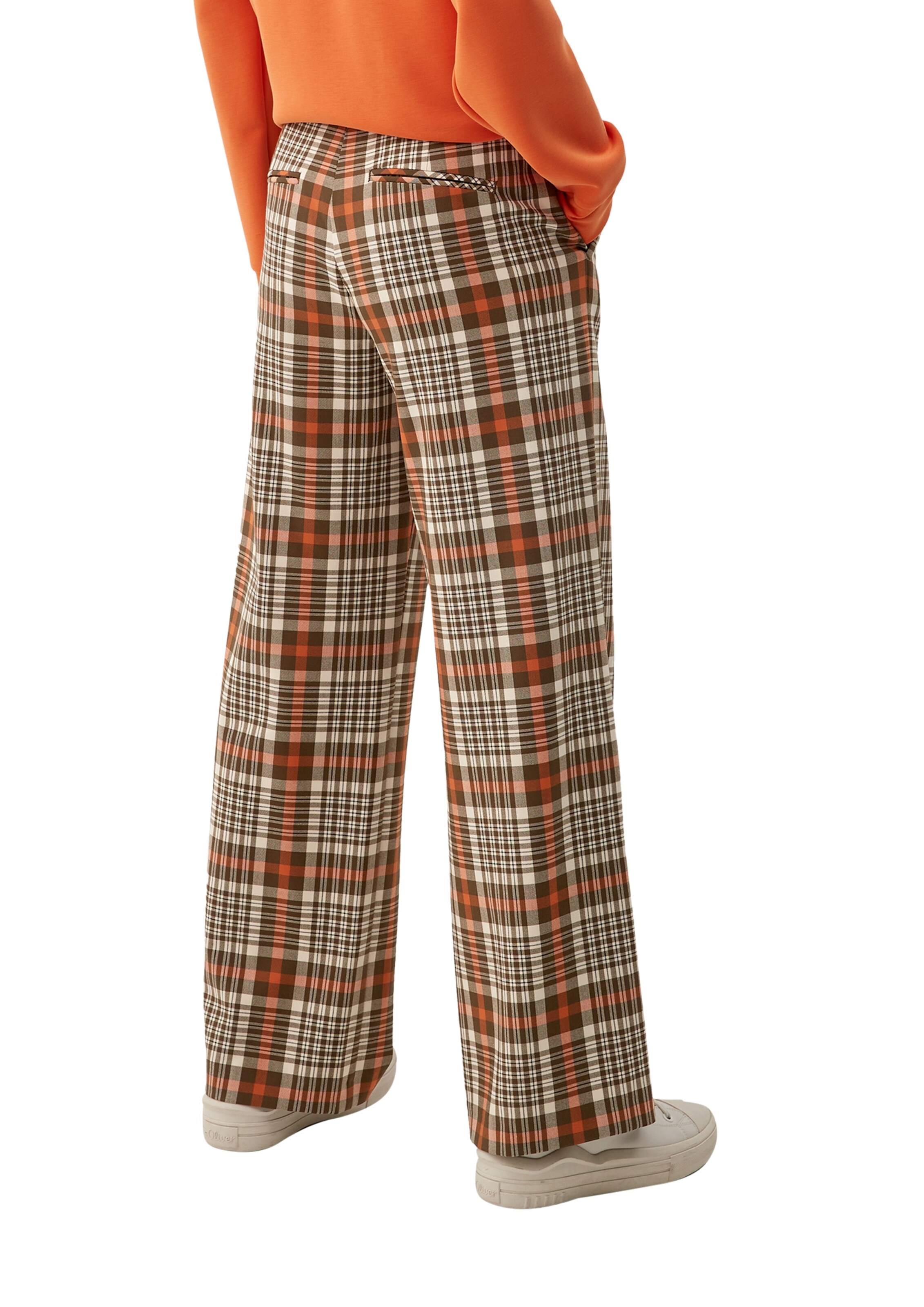 s.Oliver Wide leg Pleat-Front Pants in Mixed colors