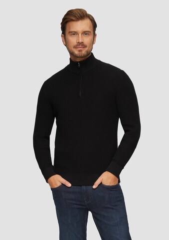 s.Oliver Sweater in Black: front