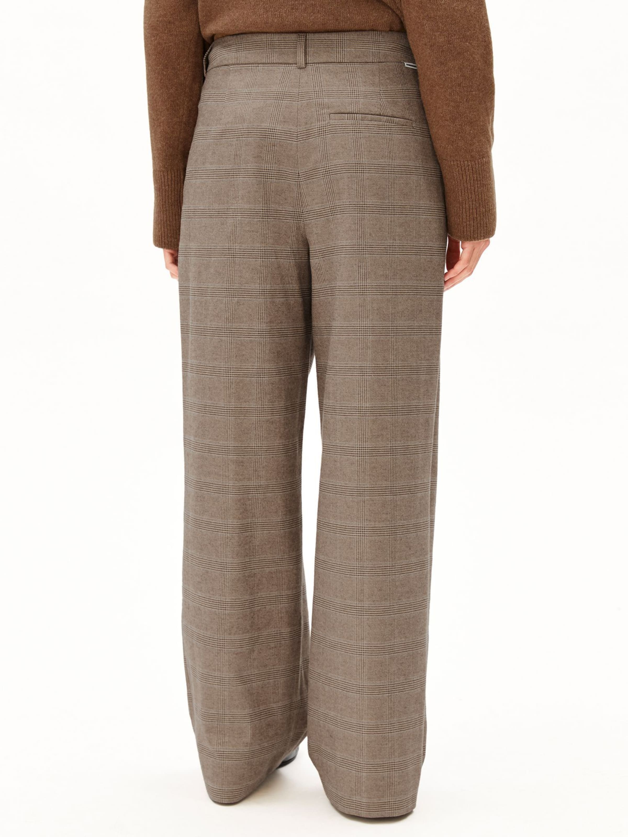 ARMEDANGELS Loose fit Trousers in Brown: front