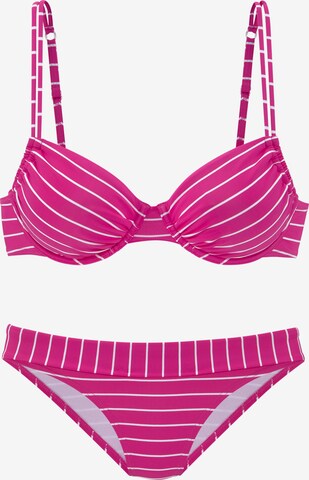 VIVANCE T-shirt Bikini i rosa: framsida