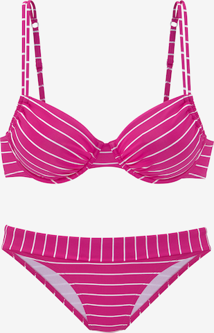 VIVANCE T-shirt Bikini i rosa: framsida