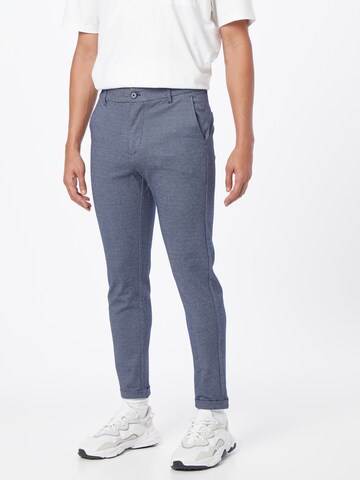Lindbergh Regular Chino Pants in Blue: front
