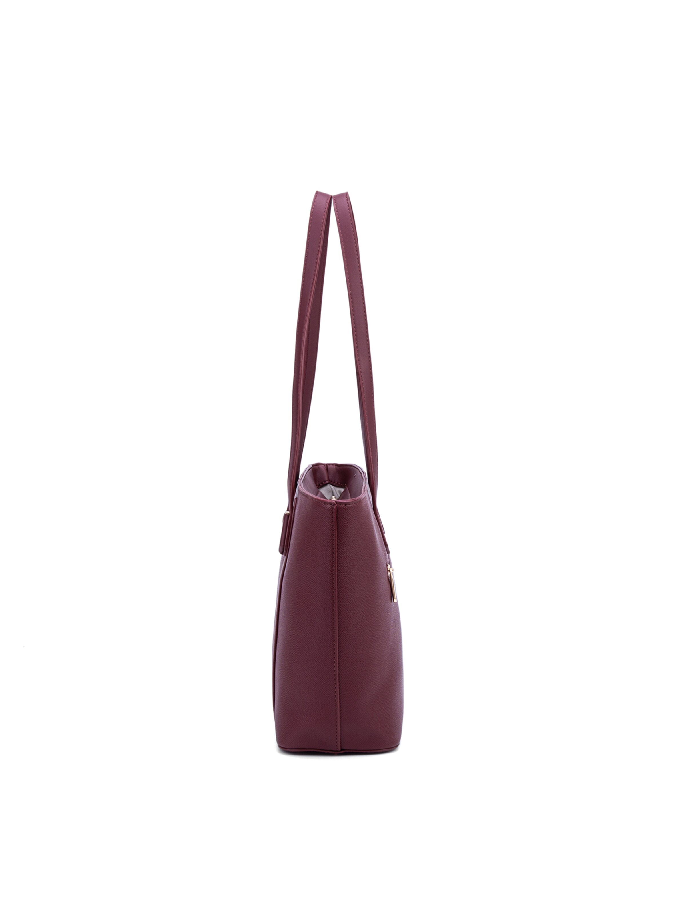 Borsa a spalla 'Borsa a Spalla Donna Vegan Leather 36x23 cm - Chiusura Zip' di David Jones in rosso