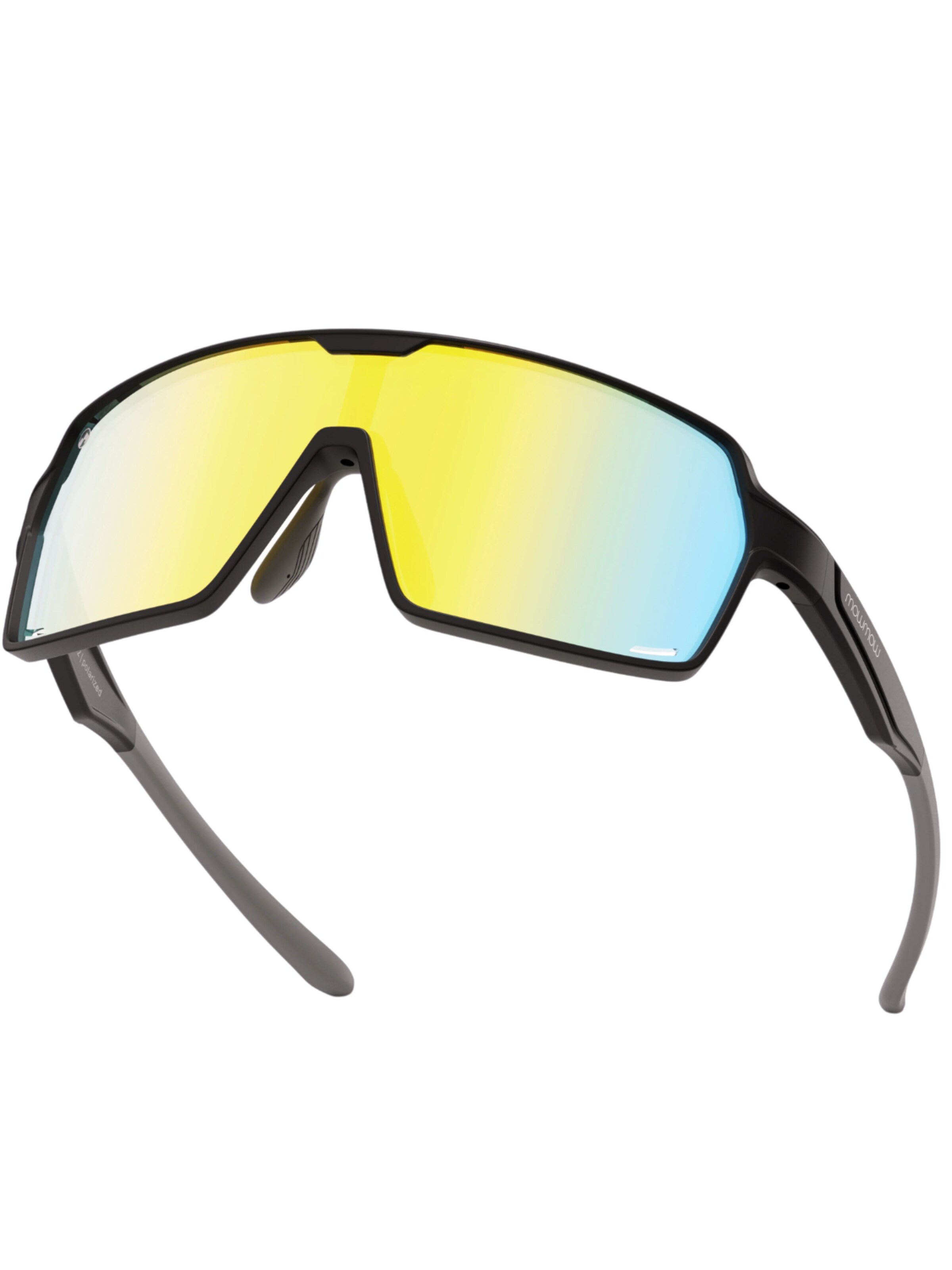 Mowmow Sportzonnebril 'MowMow Titan Sunglasses - Sports Glasses - Cycling Glasses - Men - Women' in Goud: voorkant