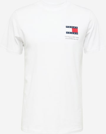 Tommy Jeans - Camisa 'ESSENTIAL' em branco: frente