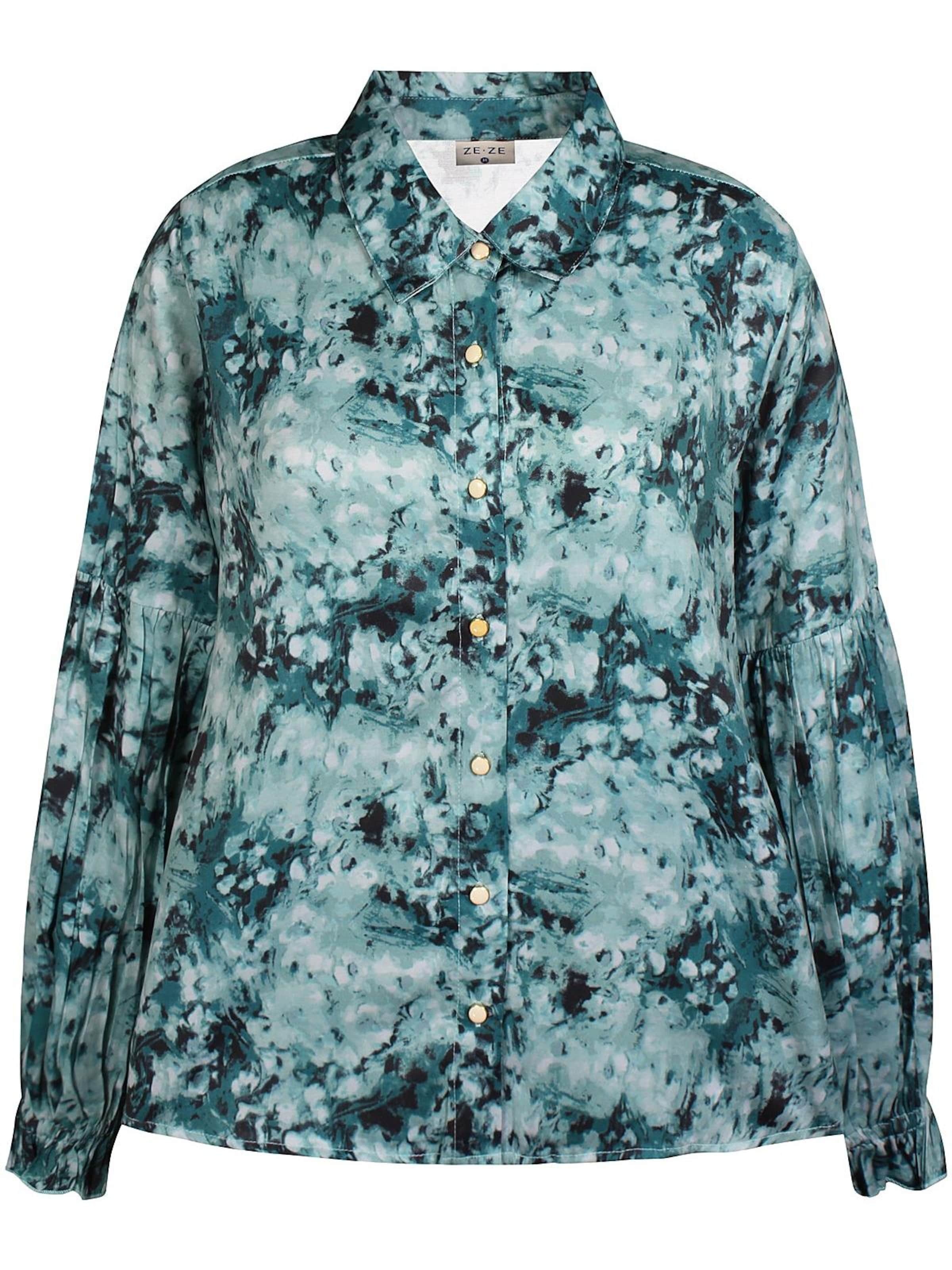 ze-ze Bluse 'Clara 962' in Grün: Vorderseite