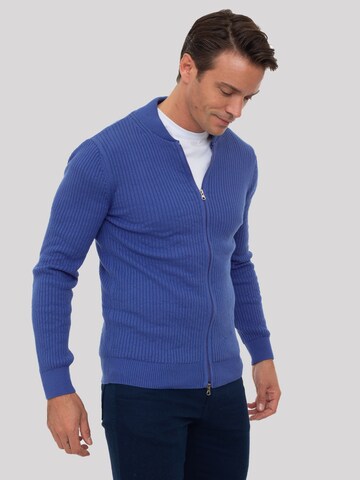 Sir Raymond Tailor Knit Cardigan 'Milan' in Blue