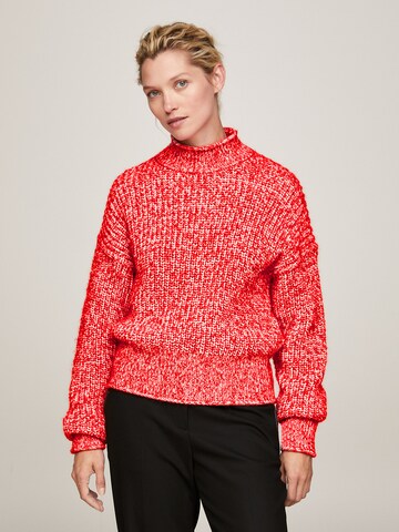 Pull-over TOMMY HILFIGER en rouge : devant