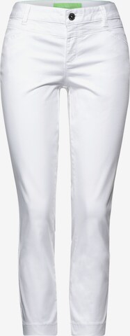 STREET ONE Slimfit Broek in Wit: voorkant