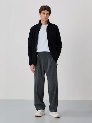 Tommy Life Fleece jas in Zwart