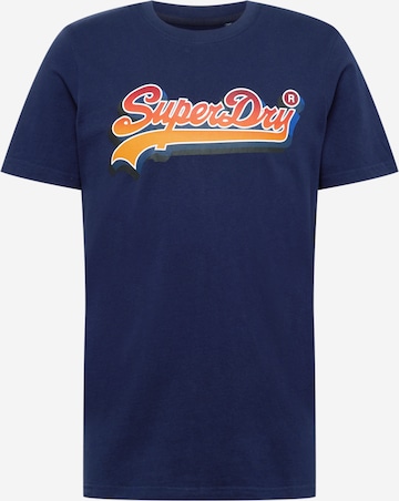 Superdry T-Shirt in Blau: predná strana