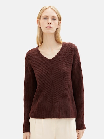 Pull-over TOM TAILOR en marron : devant