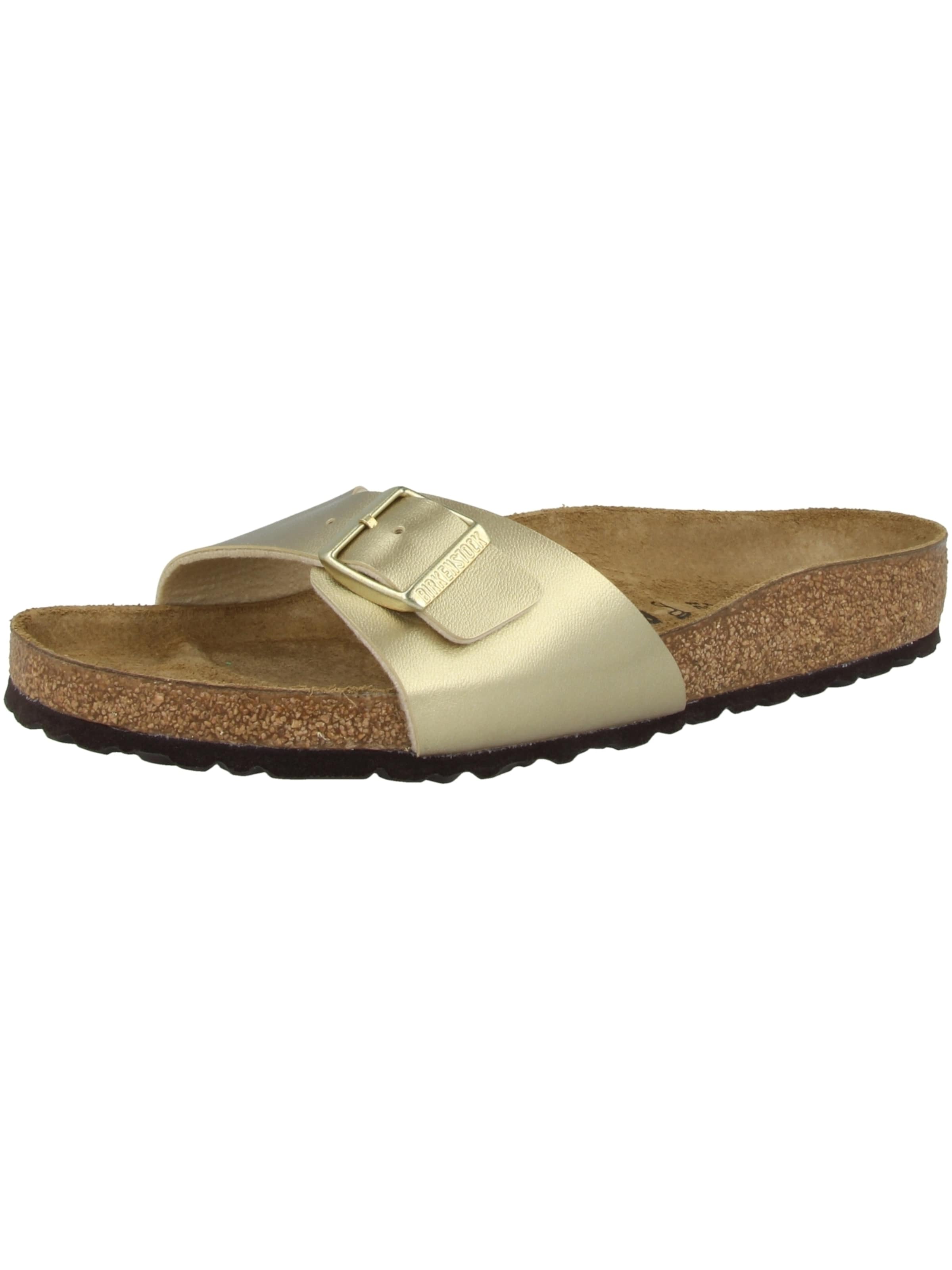 BIRKENSTOCK Mule 'Madrid' in Gold: front