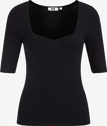 WE Fashion - Camiseta en negro: frente