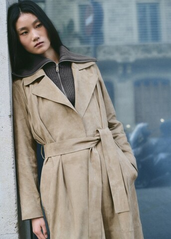 MANGO Between-Seasons Coat 'Brera' in Brown