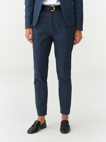 TATUUM Slimfit Broek 'Maloko' in Blauw: voorkant