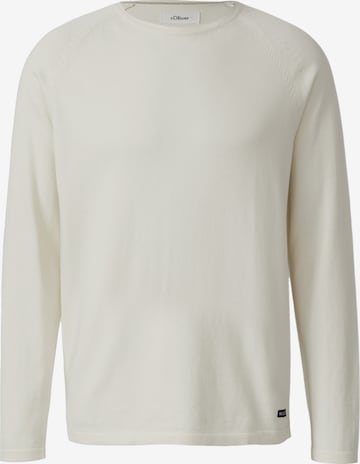 s.Oliver Pullover in Weiß: Vorderseite