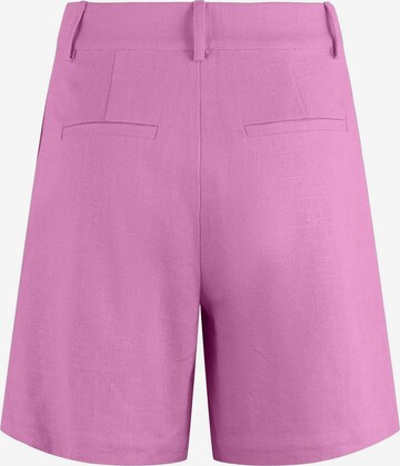 Y.A.S Loose fit Pleat-Front Pants 'Isma' in Pink