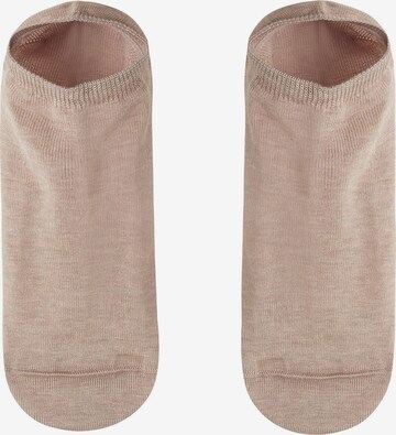 CALZEDONIA Ankle Socks in Beige: front