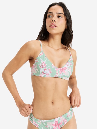 ROXY Hauts de bikini 'Injection Specialty' en bleu clair / vert clair / rose / magenta, Vue avec produit