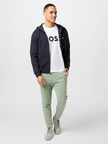 BOSS Zip-Up Hoodie 'Saggy 1' in Blue