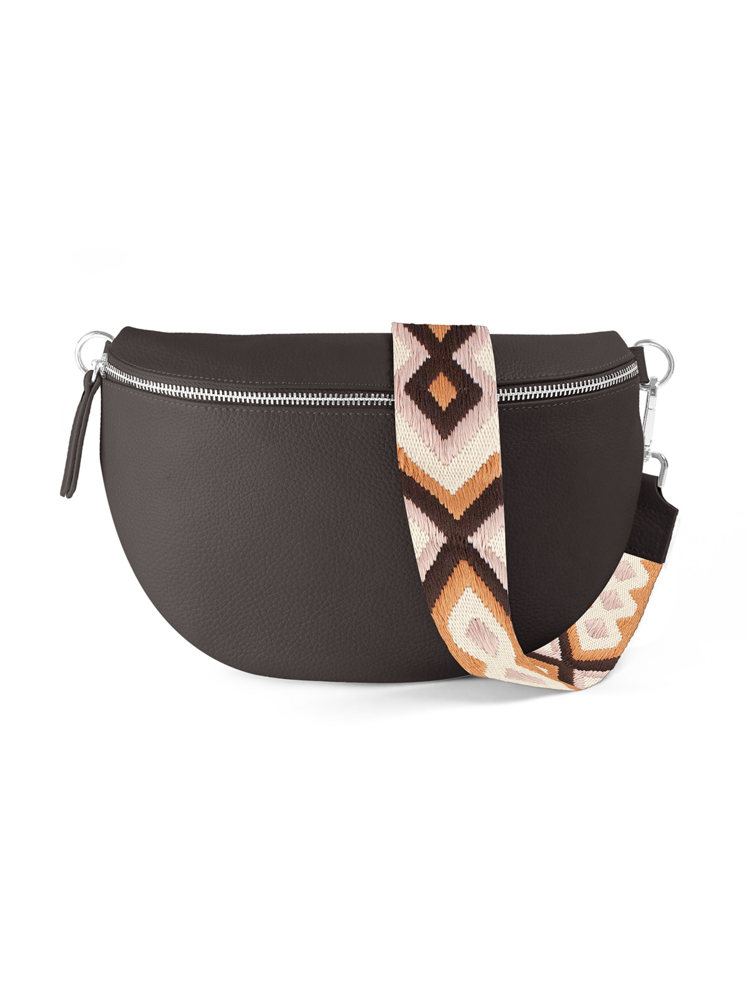 lePelou Belt bag 'JUNA large' in Brown: front