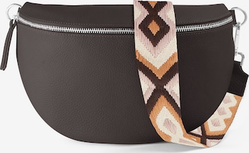 lePelou Gürteltasche 'JUNA large' in Braun: Vorderseite