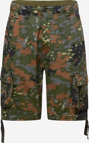 Regular Pantalon cargo Brandit en vert : devant