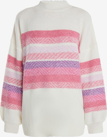 IZIA - Pullover 'Hoona' em branco: frente