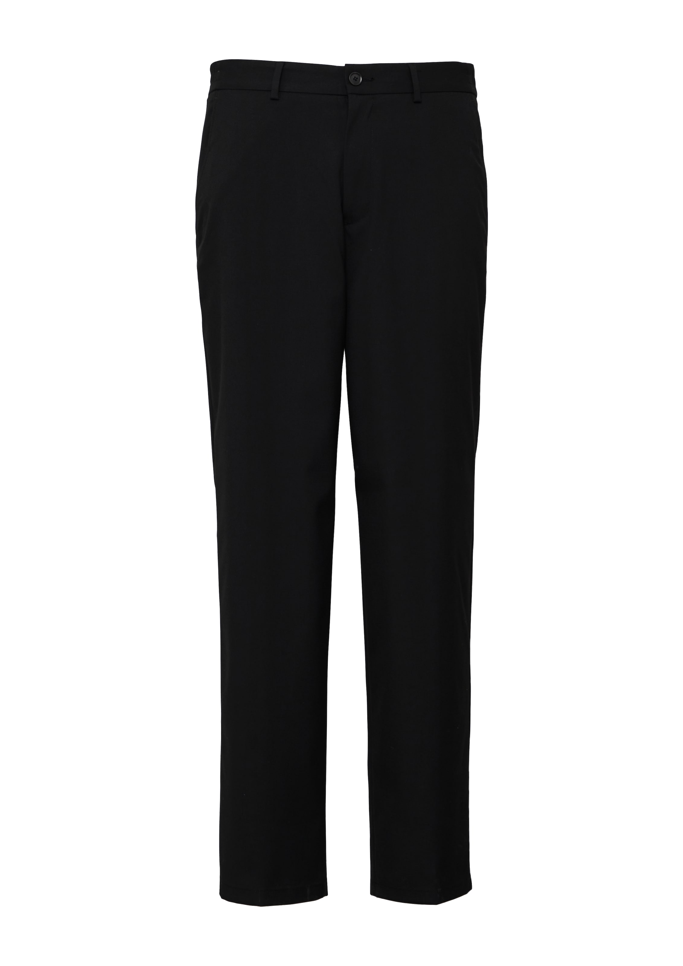 Wide Leg Pantalon à plis s.Oliver BLACK LABEL en noir : devant